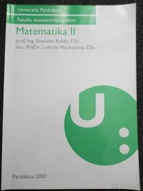Matematika 2 – Uni. Pardubice
