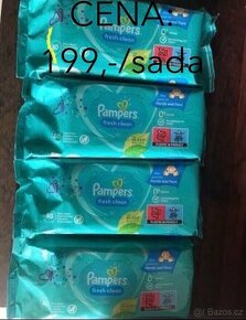 Vlhčené dětské ubrousky Pampers XXL Fresh Clean (4x balík)