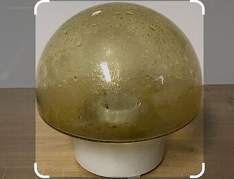 Nástěnné nebo stropní skleněné světlo "hřib"