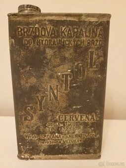 Historická plechovka od brzdové kapaliny - 1