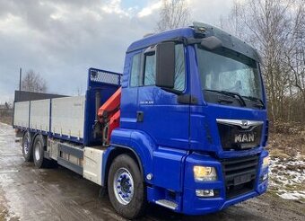 MAN TGS 26.320 - 6x2 - Valník + HR-PALFINGER PK 12.501 SLD