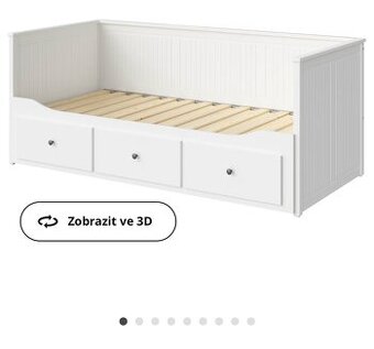 Rozkládací postel IKEA Hemnes - bílá