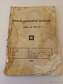 JAWA 50, typ 20, 21-katalog náhr. dílů (1969)
