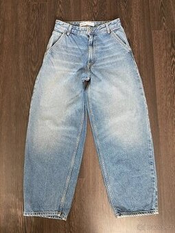 Džíny, rifle BERSHKA  BAGGY   36