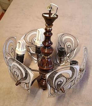 Lustr retro šestiramenný