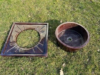 Keramické umyvadlo venkovní masivní