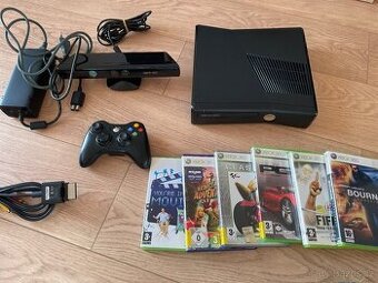 Xbox 360 Elite +Kinect a 6 her