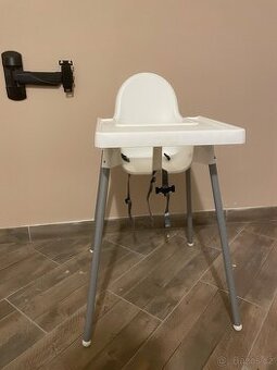 Ikea Antilop vysoká židle s podnosem + Langur sedák