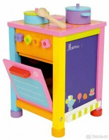 Boikido Dětská dřevěná kuchyňka Růžová
