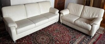 Moderní kožená sedací souprava 3+2, 3338