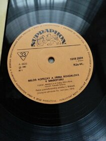 Gramofonová deska. Dvořák, Horníček, Kopecký, Bohdalová