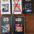 VHS originál Star Wars 4 díly - Jedi, klony hrozba impérium - 1