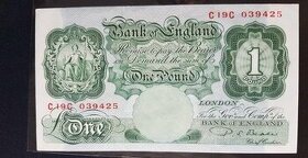 1950 - Bank Of England P.S Beale - £1 libra bankovka C19C