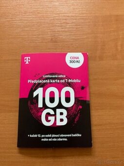Předplacená SIM karta T-Mobile 100GB