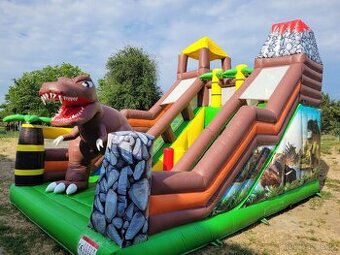 Nafukovací skluzavka s dinosaurem T-Rexem