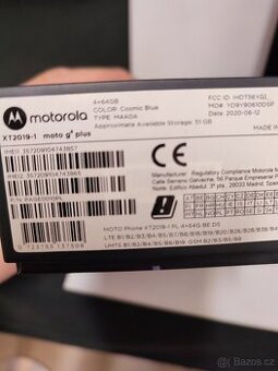 Prodám Motorola Moto G8 plus, TOP STAV, KOMPLETNÍ BALENÍ