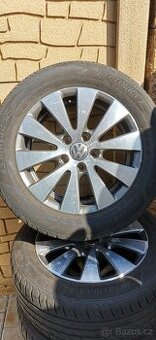 Alu kola 5x112 včetně pneu 215x55x16 letní