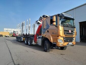 Tatra 6x6 lesovůz s HR +teleskopický návěs (přeprava dřeva)