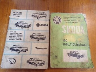 Katalogy a seznam náhradních dílů Škoda