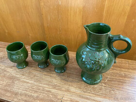 Set na Víno Retro keramika