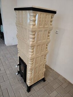 Kachlová kamna krbová Elena písková