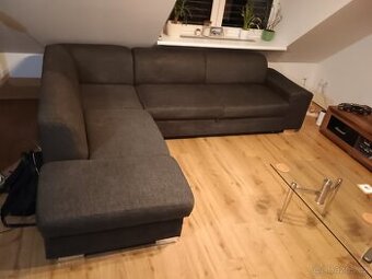 Rohová rozkládací sedací souprava levá
