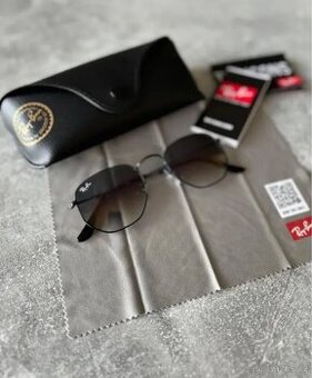 Ray Ban Hexagonal 3548 Černé obroučky / gradálové sklo