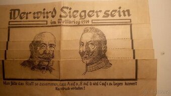 První světová válka leták