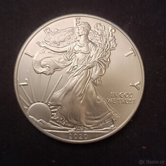 Stříbrná mince American Eagle, 1 Oz. (2020)