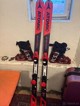 Luze Atomic 150cm + lyžáky ROSSIGNOL