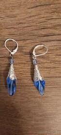 Naušnice s modrou kapkou