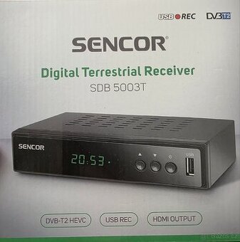 SET-TOP-BOX, Tuner DVB-T2 -NOVÝ+ Televize(2ks)