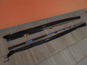 rybářské pruty na moře a na lov sumců  délka 2,02m NOVÉ