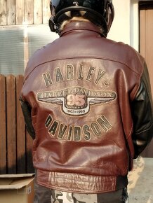 Kožená retro bunda Harley Davidson pro sběratele originalit