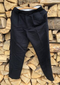 Pánské černé kalhoty / společenské kalhoty