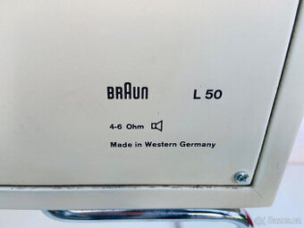 Kompaktní stereo systém Braun Audio 300 a reproduktory L50 s