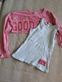 Set crop mikina a tílko vel.146-152