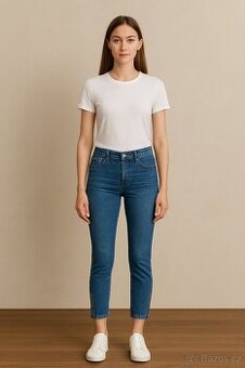 Nové 7/8 slim dámské džíny Lee vel. S