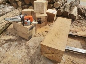 Dubové trámy 35x35cm skladem