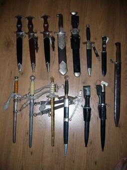 Dýka, šavle, kordík, tesák, bajonet aj.
