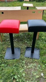 Barové židle 10ks, 35x35, 2 barvy potahu