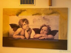 Velký obraz s anděly 130 x 80 cm