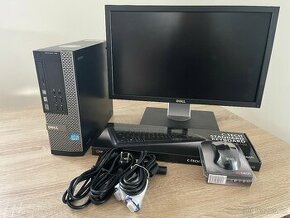 Počítačová sestava DELL PC+monitor, Win10, SSD, repas,záruka