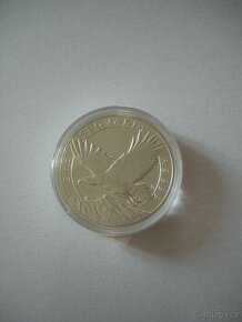 Stříbrná dvouuncová investiční mince Orel 2023 stand