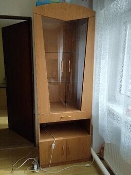 Prosklená vitrína/ knihovna