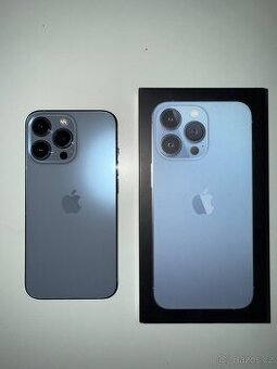iPhone 13 Pro 256 GB – světle modrý, s krabičkou + 6 obalů