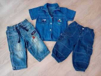 DĚTSKÉ KAPSÁČOVÉ KALHOTY - vel.80/86 / zn.H&M