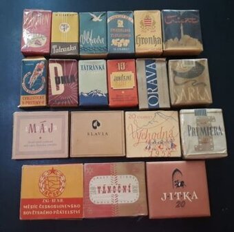 Staré cigarety, sbírka starých cigaret
