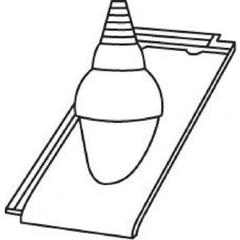 BMI Bramac Turmalín taška anténní černá glazura