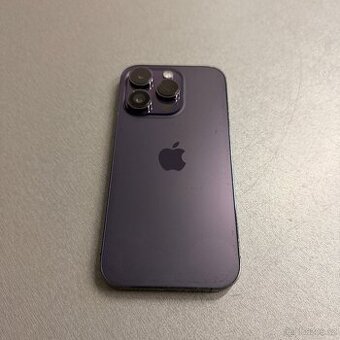 iPhone 14 Pro 256GB deep purple, pěkný stav, rok záruka
